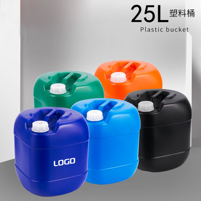25L مربع الشكل HDPE البلاستيك براميل الكيميائية مختومة ضربة صب مربع دلو