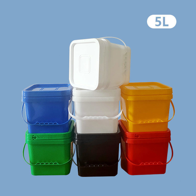 براميل بلاستيكية مربعة الشكل HDPE من البلاستيك الكيميائي دلو طبل سطل برميل