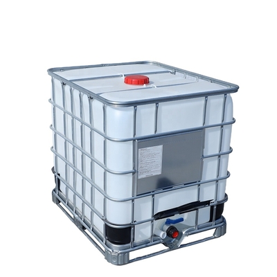 خزانات تخزين المواد الكيميائية ISO9001 مربعة IBC HDPE 1.2 * 1 * 1.5m