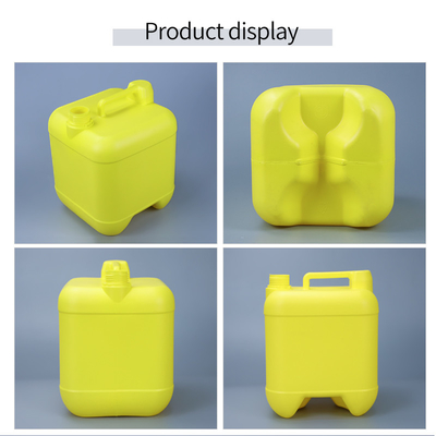 39mm الأصفر 10L HDPE حاوية زجاجة بلاستيكية مع مقبض 302mm