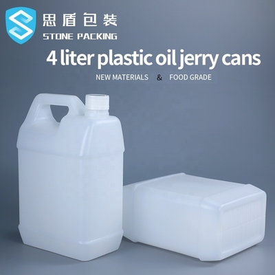 عبوات كيميائية سعة 4 لتر 1 جالون HDPE Jerry Can 176 * 108 * 280mm
