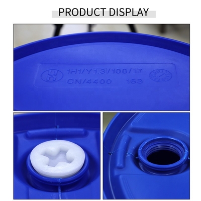 زيت مختوم أزرق HDPE 55 جالون غطاء برغي بلاستيكي للأسطوانة