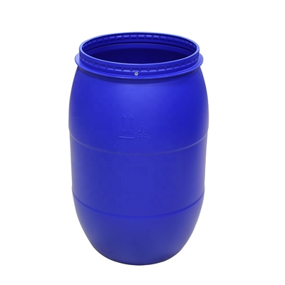 160L 160KG عبوات كيميائية بلاستيكية HDPE طبل بلاستيك بحلقة طارة حديدية