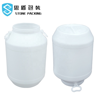 HDPE أبيض 100٪ كيميائي 60 لتر برميل بلاستيك مع غطاء