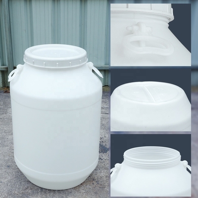 HDPE أبيض 100٪ كيميائي 60 لتر برميل بلاستيك مع غطاء