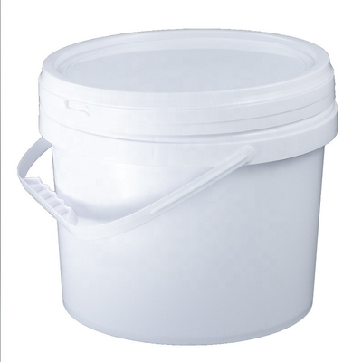 Dia 222mm PP White 5L عبوات بلاستيكية دائرية كيميائية 360g