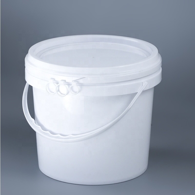Dia 222mm PP White 5L عبوات بلاستيكية دائرية كيميائية 360g