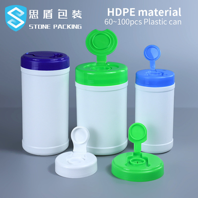 750 مل HDPE البلاستيك جركن 80 * 125 مم دلو مسح الرطب