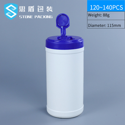 750 مل HDPE البلاستيك جركن 80 * 125 مم دلو مسح الرطب