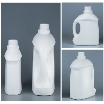 60 مم برغي غطاء HDPE زجاجات منظفات الغسيل الفارغة 2 كجم 5 كجم