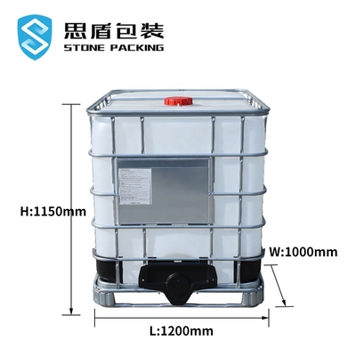 HDPE Metal Chemical Square Tank 1000 Ltr الوزن الفارغ 56 كجم